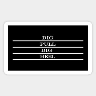 Dig, a pull a dig a heel tap dancing Magnet